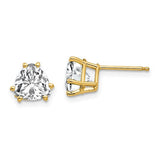 14k-7mm-trillion-cubic-zirconia-earrings-SolomonJeweler-Wichita-KS-CustomJewelry
