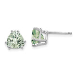 14kw-7mm-trillion-checker-cut-green-quartz-earrings-SolomonJeweler-Wichita-KS-CustomJewelry