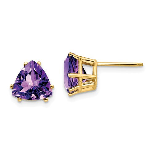 14k-8mm-trillion-amethyst-earrings-SolomonJeweler-Wichita-KS-CustomJewelry