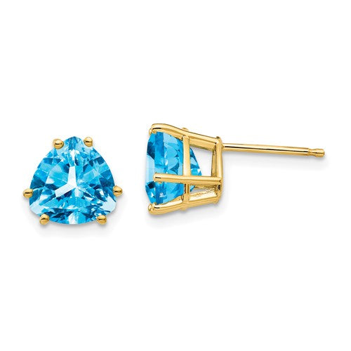 14k-8mm-trillion-blue-topaz-earrings-SolomonJeweler-Wichita-KS-CustomJewelry