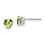 14k-white-gold-5mm-heart-peridot-earrings-SolomonJeweler-Wichita-KS-CustomJewelry