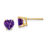 14k-6mm-heart-amethyst-earrings-SolomonJeweler-Wichita-KS-CustomJewelry