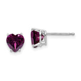 14k-white-gold-6mm-heart-rhodolite-garnet-earrings-SolomonJeweler-Wichita-KS-CustomJewelry