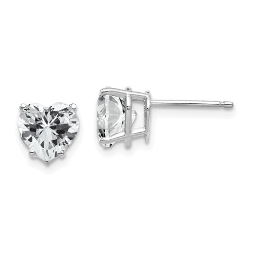 14k-white-gold-cubic-zirconia-heart-stud-earrings-SolomonJeweler-Wichita-KS-CustomJewelry