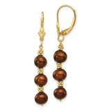 14k-5-6mm-brown-semi-round-fw-cultured-pearl-leverback-earrings-SolomonJeweler-Wichita-KS-CustomJewelry