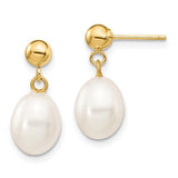 14k-7-8mm-white-rice-freshwater-cultured-pearl-post-dangle-earrings-SolomonJeweler-Wichita-KS-CustomJewelry