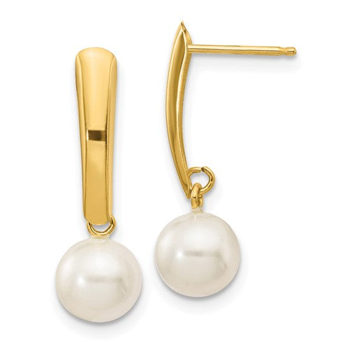 14k-6-7mm-white-round-freshwater-cultured-pearl-post-dangle-earrings-SolomonJeweler-Wichita-KS-CustomJewelry