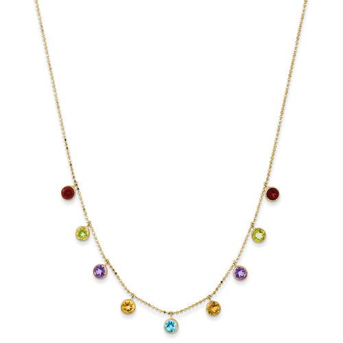 14k-multi-color-gemstone-necklace-16-w-2in-ext-SolomonJeweler-Wichita-KS-CustomJewelry