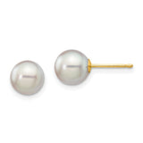 14k-7-8mm-round-grey-saltwater-akoya-cultured-pearl-stud-post-earrings-SolomonJeweler-Wichita-KS-CustomJewelry