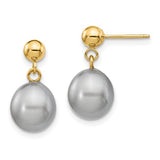 14k-8-9mm-grey-rice-freshwater-cultured-pearl-post-dangle-earrings-SolomonJeweler-Wichita-KS-CustomJewelry