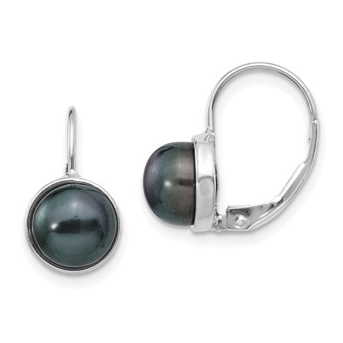 14k-white-gold-6-7mm-black-button-fw-cultured-pearl-leverback-earrings-SolomonJeweler-Wichita-KS-CustomJewelry
