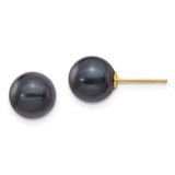 14k-8-9mm-round-black-saltwater-akoya-cultured-pearl-stud-post-earrings-SolomonJeweler-Wichita-KS-CustomJewelry