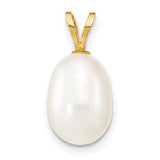 14k-8-9mm-white-rice-freshwater-cultured-pearl-pendant-SolomonJeweler-Wichita-KS-CustomJewelry