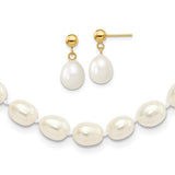 14k-7-8mm-rice-fw-cultured-pearl-18-in-necklace-post-earring-set-SolomonJeweler-Wichita-KS-CustomJewelry