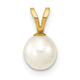 14k-6-7mm-white-round-freshwater-cultured-pearl-pendant-SolomonJeweler-Wichita-KS-CustomJewelry