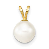 14k-7-8mm-white-round-freshwater-cultured-pearl-pendant-SolomonJeweler-Wichita-KS-CustomJewelry