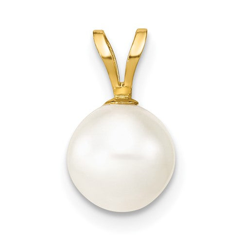 14k-7-8mm-white-round-freshwater-cultured-pearl-pendant-SolomonJeweler-Wichita-KS-CustomJewelry