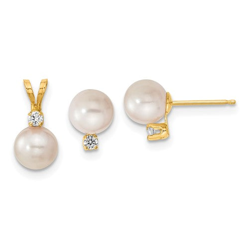 14k-6-7mm-saltwater-akoya-cultured-pearl-dia-earrings-pendant-set-SolomonJeweler-Wichita-KS-CustomJewelry