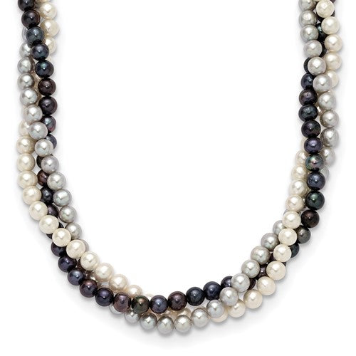 14k-6-7mm-multicolor-freshwater-cultured-pearl-3-strand-necklace-SolomonJeweler-Wichita-KS-CustomJewelry