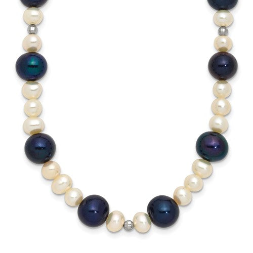 14k-wg-black-and-white-semi-round-freshwater-cultured-mirror-bead-necklace-SolomonJeweler-Wichita-KS-CustomJewelry