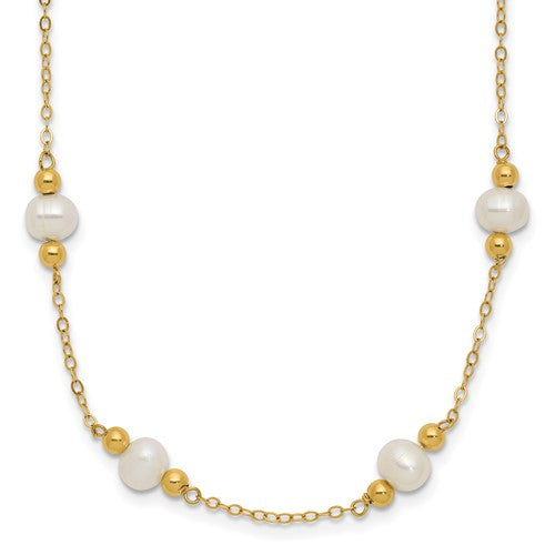 14k-5-6mm-white-near-round-fw-cultured-pearl-bead-12-station-necklace-SolomonJeweler-Wichita-KS-CustomJewelry