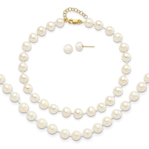 14k-6-7mm-fw-cultured-pearl-7-25-w-1-ext-brace-18-w-2-ext-neck-earring-set-SolomonJeweler-Wichita-KS-CustomJewelry
