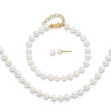 14k-4-5mm-fw-cultured-pearl-5-w-1-ext-bracelet-14-w-1-ext-neck-earring-set-SolomonJeweler-Wichita-KS-CustomJewelry