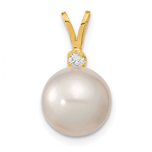 14k-9-10mm-white-saltwater-cultured-south-sea-pearl-05ct-diamond-pendant-SolomonJeweler-Wichita-KS-CustomJewelry