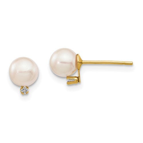 14k-5-6mm-white-round-saltwater-akoya-cultured-pearl-diamond-post-earrings-SolomonJeweler-Wichita-KS-CustomJewelry