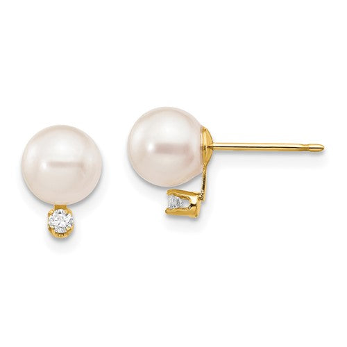 14k-6-7mm-white-round-saltwater-akoya-cultured-pearl-diamond-post-earrings-SolomonJeweler-Wichita-KS-CustomJewelry