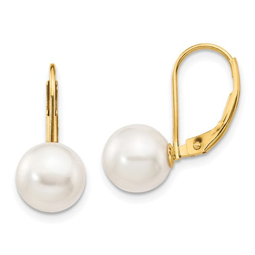 14k-8-9mm-white-round-saltwater-akoya-cultured-pearl-leverback-earrings-SolomonJeweler-Wichita-KS-CustomJewelry