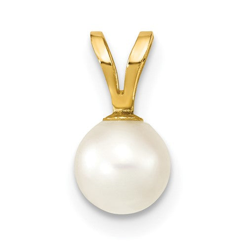14k-gold-5-6mm-round-white-saltwater-akoya-cultured-pearl-pendant-SolomonJeweler-Wichita-KS-CustomJewelry