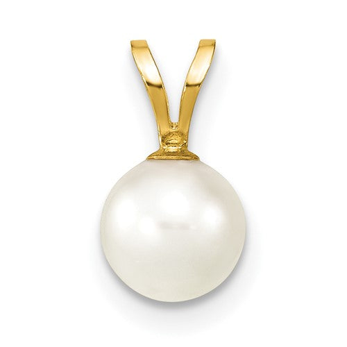 14k-gold-6-7mm-white-saltwater-akoya-cultured-pearl-pendant-SolomonJeweler-Wichita-KS-CustomJewelry