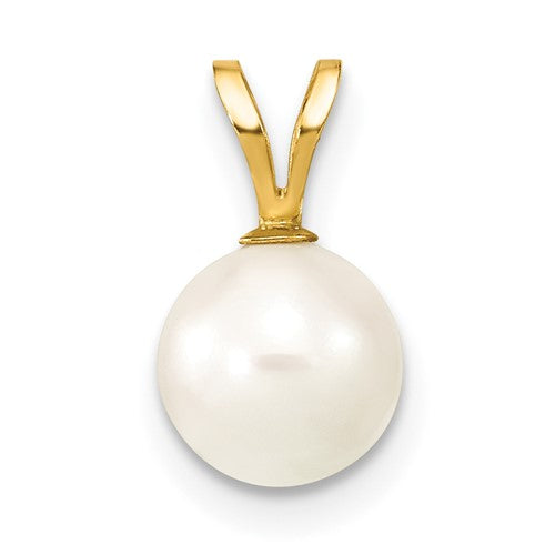 14k-gold-7-8mm-round-white-saltwater-akoya-cultured-pearl-pendant-SolomonJeweler-Wichita-KS-CustomJewelry