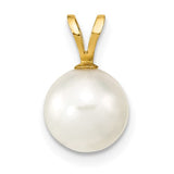 14k-gold-8-9mm-round-white-saltwater-akoya-cultured-pearl-pendant-SolomonJeweler-Wichita-KS-CustomJewelry