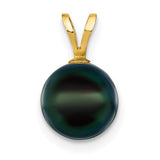 14k-gold-8-9mm-black-saltwater-akoya-cultured-pearl-pendant-SolomonJeweler-Wichita-KS-CustomJewelry