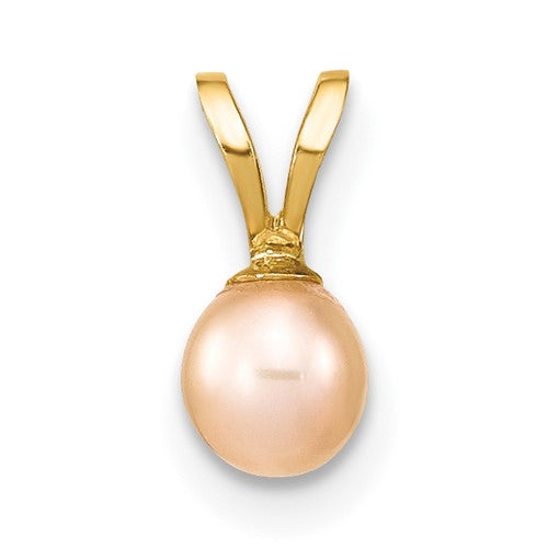 14k-gold-4-5mm-pink-round-freshwater-cultured-pearl-pendant-SolomonJeweler-Wichita-KS-CustomJewelry