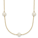 14k-7-8mm-white-near-round-freshwater-cultured-pearl-7-station-necklace-SolomonJeweler-Wichita-KS-CustomJewelry