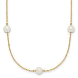 14k-5-6mm-white-near-round-freshwater-cultured-pearl-7-station-necklace-SolomonJeweler-Wichita-KS-CustomJewelry