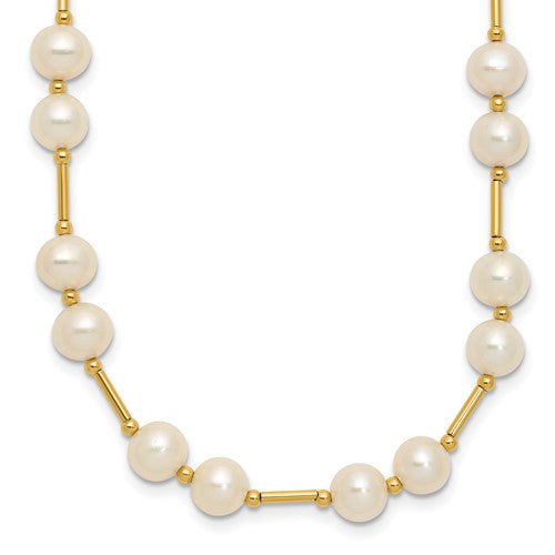 14k-6-7mm-white-near-round-freshwater-cultured-pearl-bead-necklace-SolomonJeweler-Wichita-KS-CustomJewelry