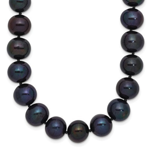 14k-white-gold-10-11mm-black-near-round-freshwater-cultured-pearl-necklace-SolomonJeweler-Wichita-KS-CustomJewelry