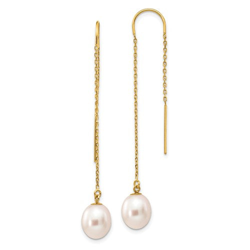 14k-7-8mm-white-rice-freshwater-cultured-pearl-dangle-threader-earrings-SolomonJeweler-Wichita-KS-CustomJewelry