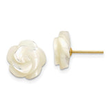 14k-10mm-white-mother-of-pearl-flower-design-post-stud-earrings-SolomonJeweler-Wichita-KS-CustomJewelry