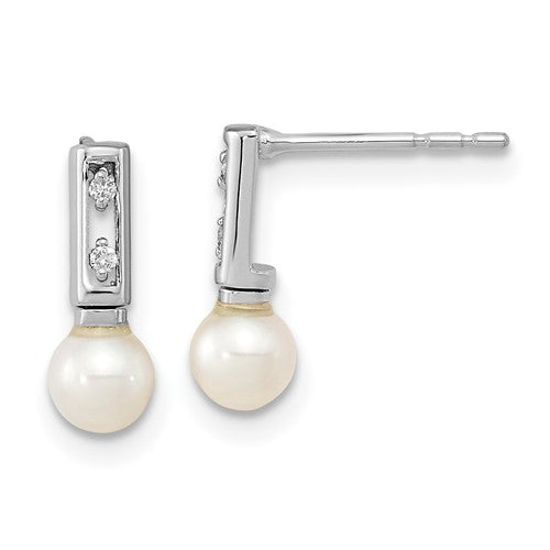 14k-white-gold-3-4mm-white-round-fwc-pearl-02ct-diamond-earrings-SolomonJeweler-Wichita-KS-CustomJewelry