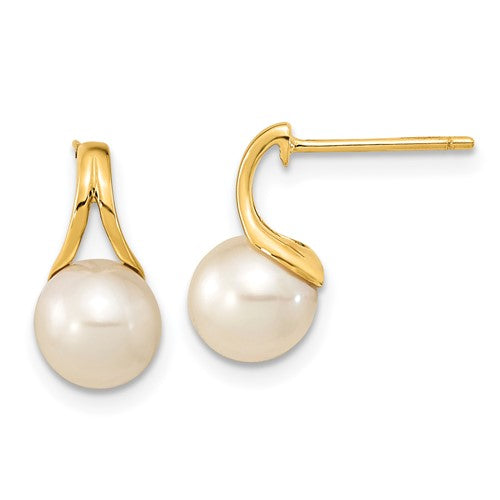 14k-7-8mm-white-round-freshwater-cultured-pearl-post-earrings-SolomonJeweler-Wichita-KS-CustomJewelry