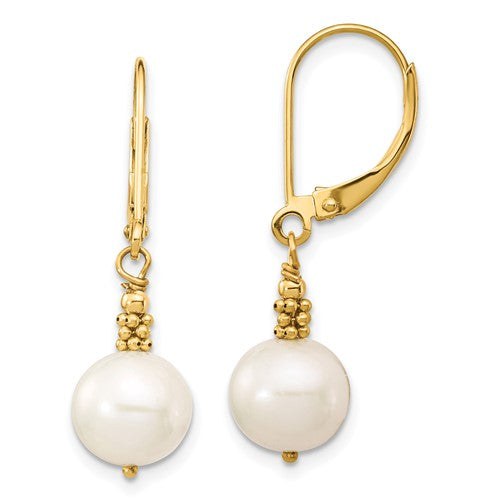 14k-8-9mm-near-round-white-fwc-pearl-leverback-earrings-SolomonJeweler-Wichita-KS-CustomJewelry