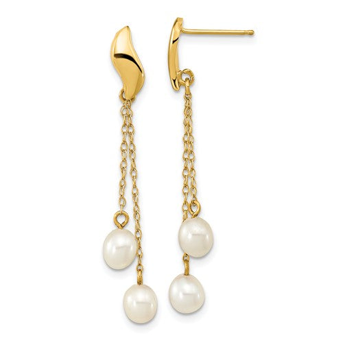 14k-4-5mm-white-rice-freshwater-cultured-pearl-post-dangle-earrings-SolomonJeweler-Wichita-KS-CustomJewelry