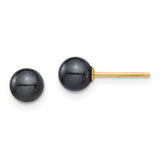 14k-5-6mm-round-black-saltwater-akoya-cultured-pearl-stud-post-earrings-SolomonJeweler-Wichita-KS-CustomJewelry
