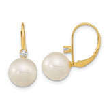 14k-9-9-5mm-white-round-fwc-pearl-10ct-diamond-leverback-earrings-SolomonJeweler-Wichita-KS-CustomJewelry