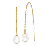 14k-7-8mm-white-rice-fw-cultured-pearl-cable-chain-threader-earrings-SolomonJeweler-Wichita-KS-CustomJewelry